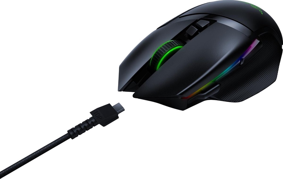 Razer Basilisk Ultimate Chroma + Oplaadstation - Draadloze Optische Gaming Muis - 20000 DPI - - Zwart