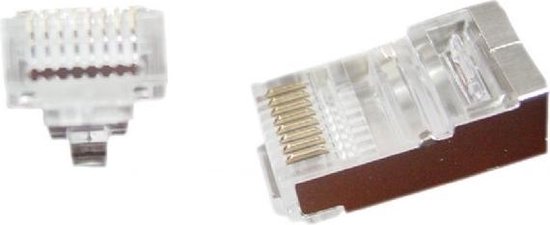 Gembird LC-PTF-01/10 RJ-45, Zilver, Transparant kabel-connector - Bruin