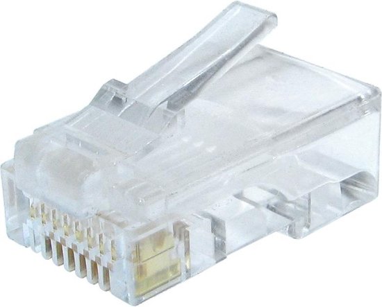 Gembird LC-8P8C-002/100 kabel-connector RJ-45 Transparant