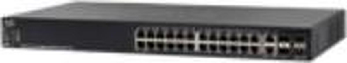 Cisco SG550X-24MP-K9 Managed L3 Gigabit Ethernet (10/100/1000) 1U Power over Ethernet (PoE) - Zwart