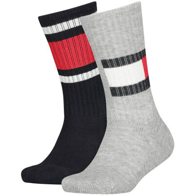 Tommy Hilfiger - Pack Calcetines Deportivos Infantiles - Gris