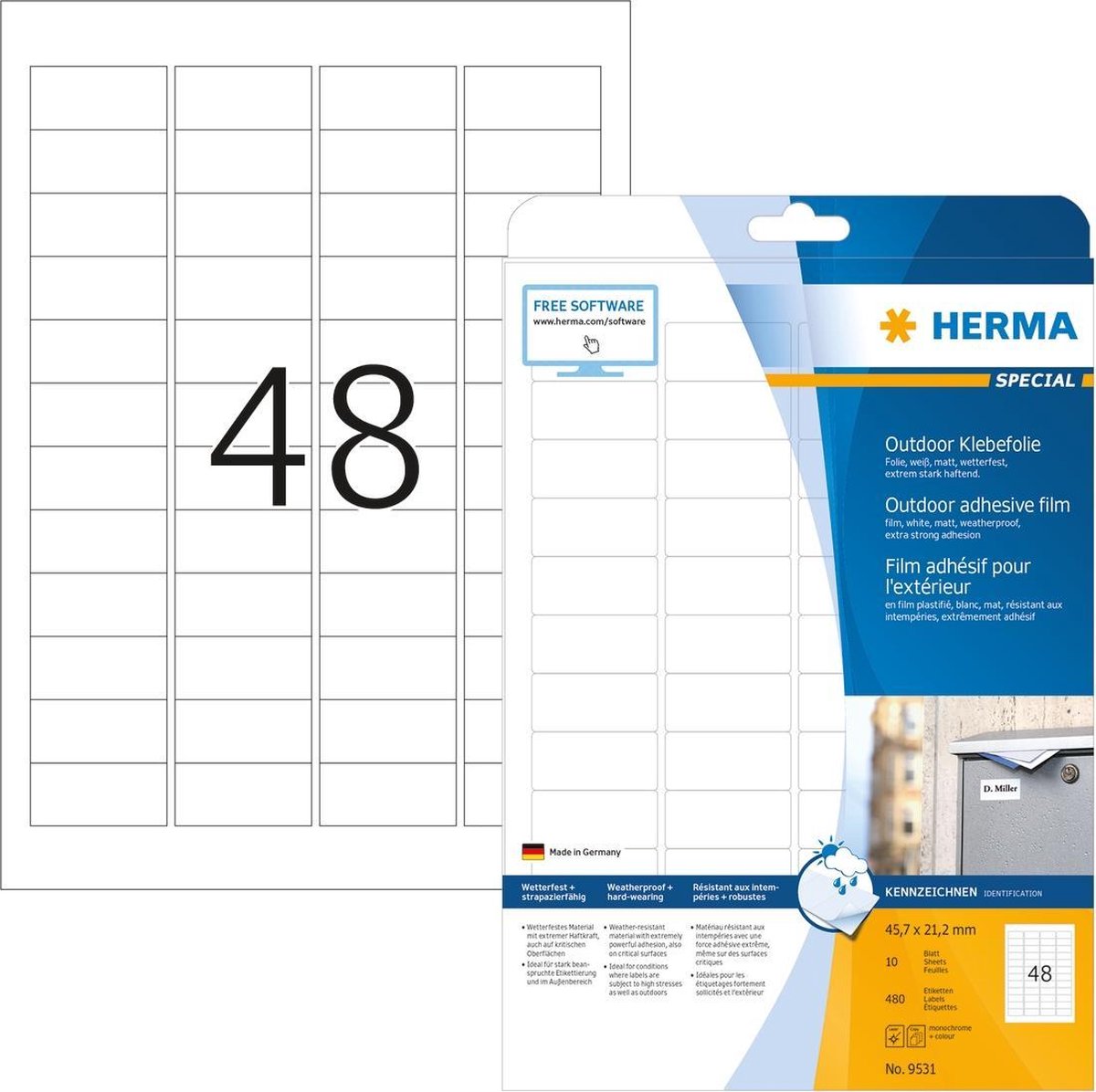 Herma 9531 printeretiket