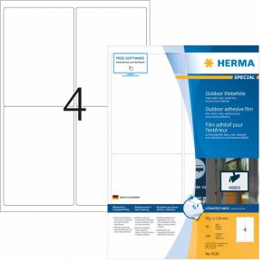 Herma 9539 Rechthoek 160stuk(s) etiket - Wit