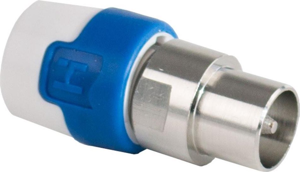 Hirschmann Coaxconnector Male - Blauw