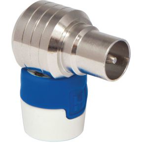 Hirschmann Coaxconnector Male Wit/ - Blauw