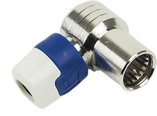 Hirschmann F-Connector Male Wit/ - Blauw
