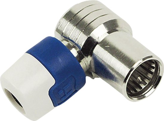 Hirschmann F-Connector Male Wit/ - Blauw