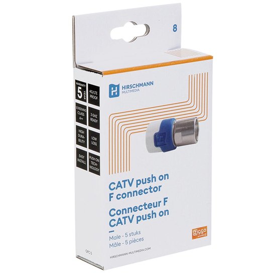 Hirschmann 695021145 coaxconnector - Blauw
