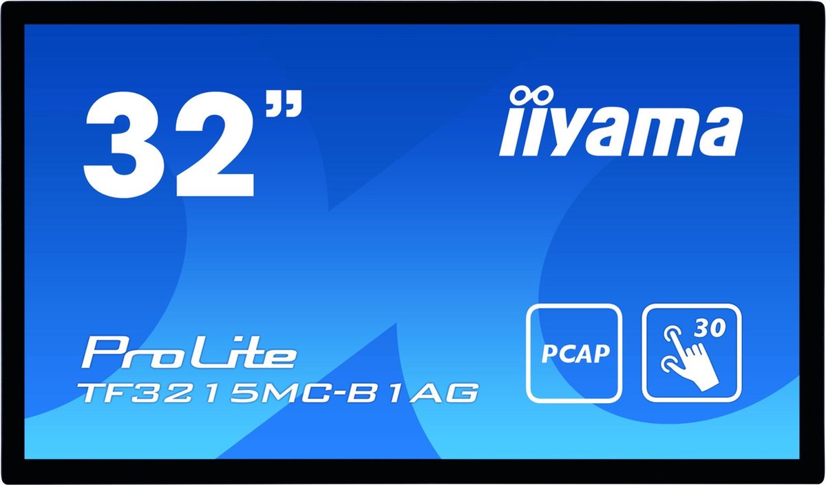 iiyama ProLite TF3215MC-B1AG touch screen-monitor 81,3 cm (32 ) 1920 x 1080 Pixels Single-touc - Zwart