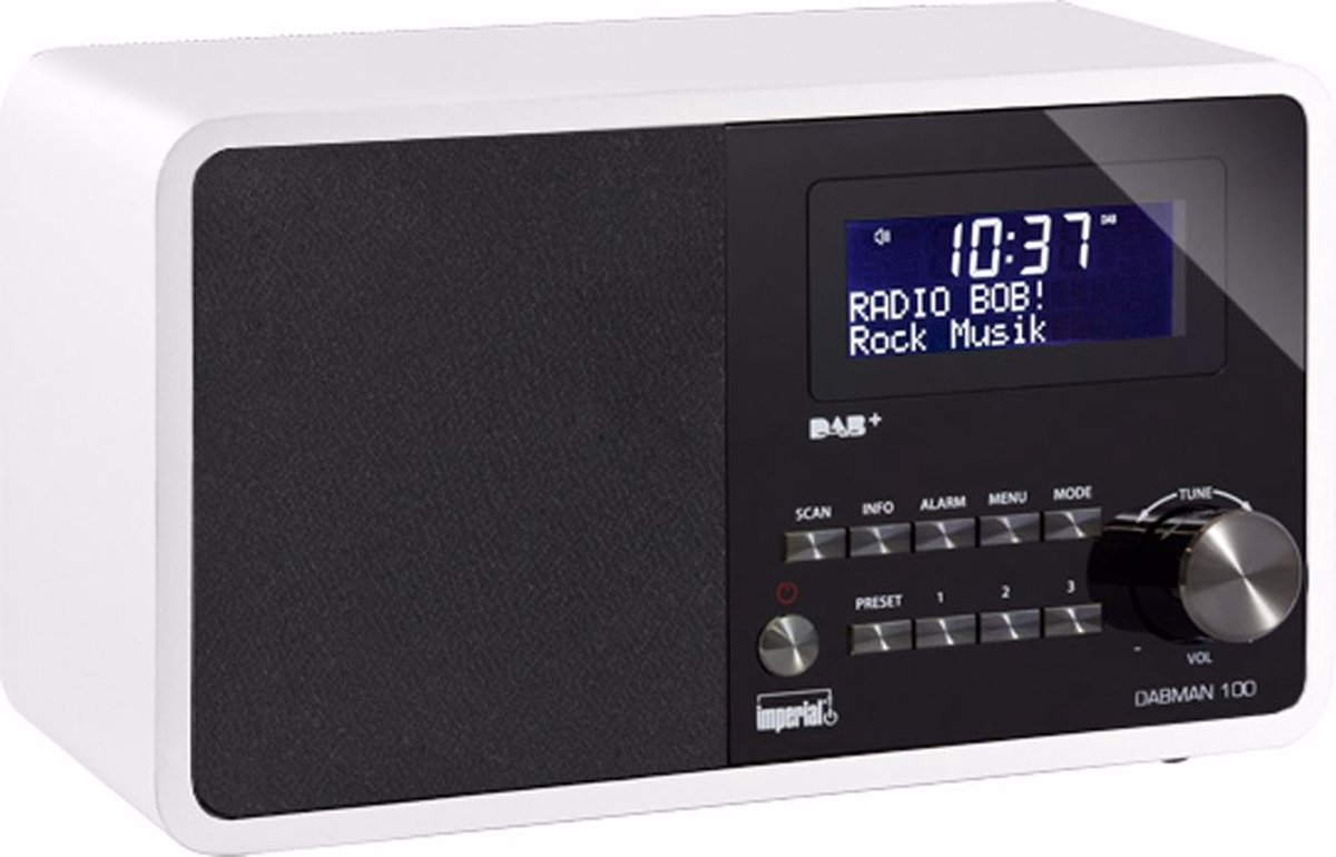 Imperial DigitalBox DABMAN 100 Draagbaar Digitaal radio - Wit