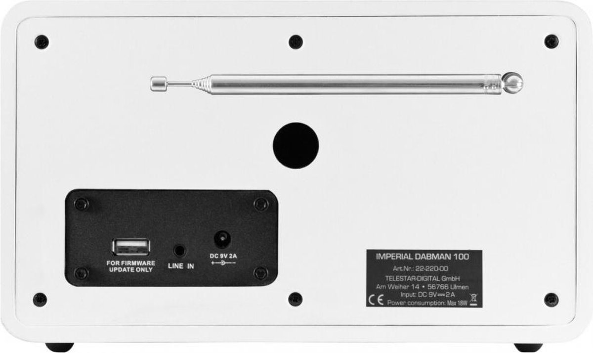 Imperial DigitalBox DABMAN 100 Draagbaar Digitaal radio - Wit