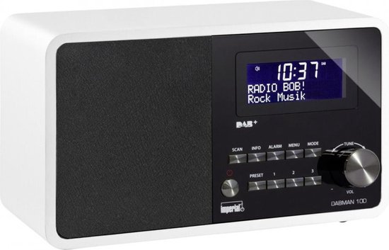 Imperial DigitalBox DABMAN 100 Draagbaar Digitaal radio - Wit