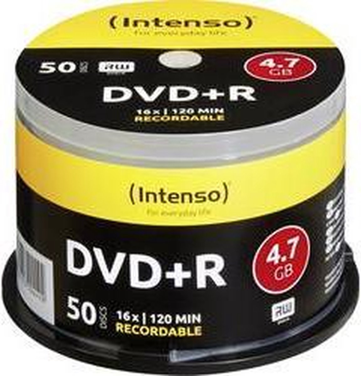 Intenso 1x50 DVDR 4.7GB 16x Speed. Cakebox