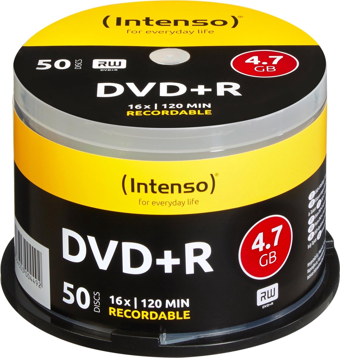 Intenso 1x50 DVDR 4.7GB 16x Speed. Cakebox