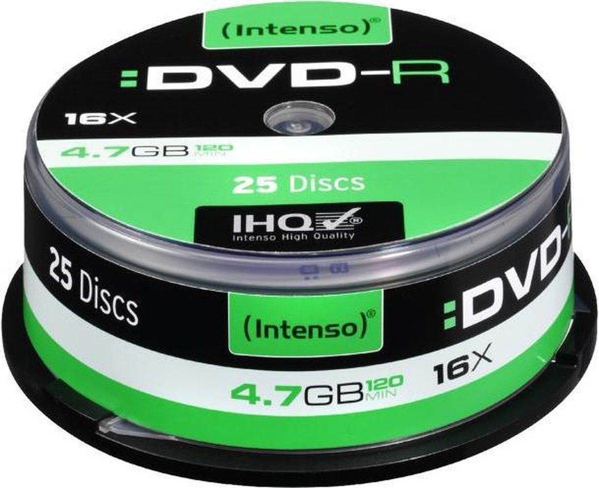 Intenso 1x50 DVDR 4.7GB 16x Speed. Cakebox