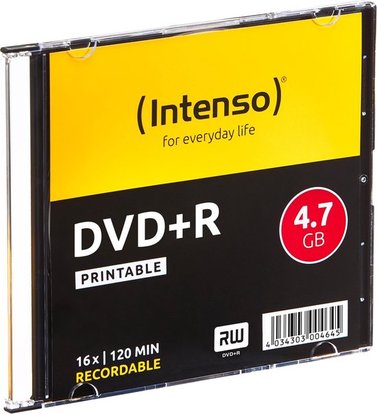 Intenso DVD+R 4.7GB, Printable, 16x