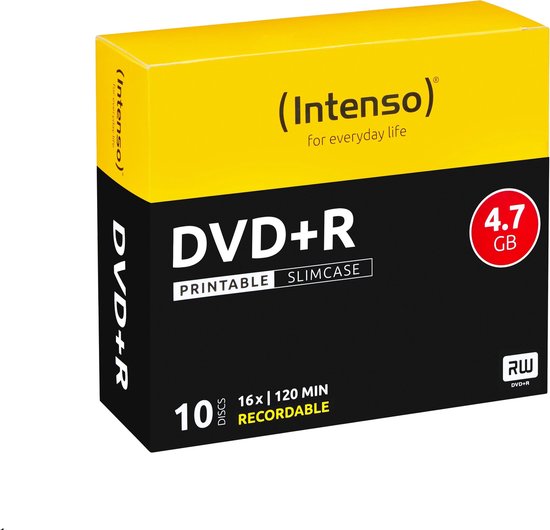 Intenso DVD+R 4.7GB, Printable, 16x