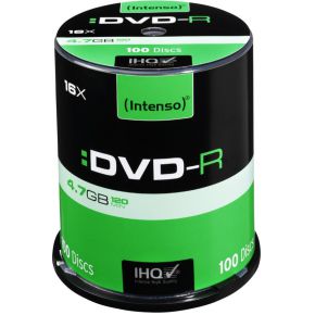 Intenso 1x100 DVD-R 4.7GB 16x Speed. Cakebox