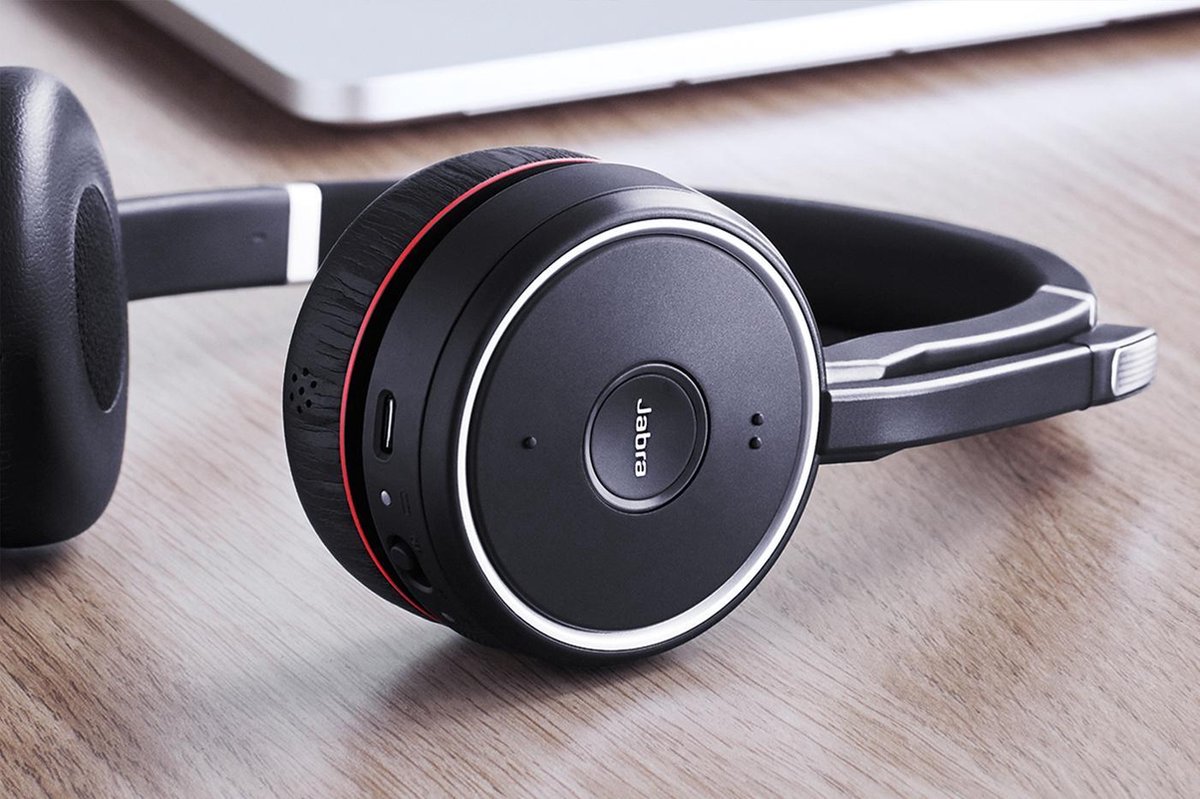 Jabra Evolve 75 UC Stereo Draadloze Office Headset - Zwart
