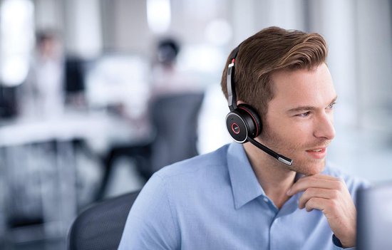 Jabra Evolve 75 UC Stereo Draadloze Office Headset - Zwart