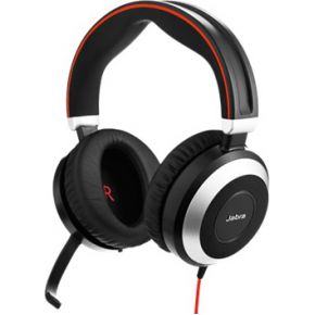 Jabra Evolve 80 UC Stereo Bedrade Office Headset - Zwart