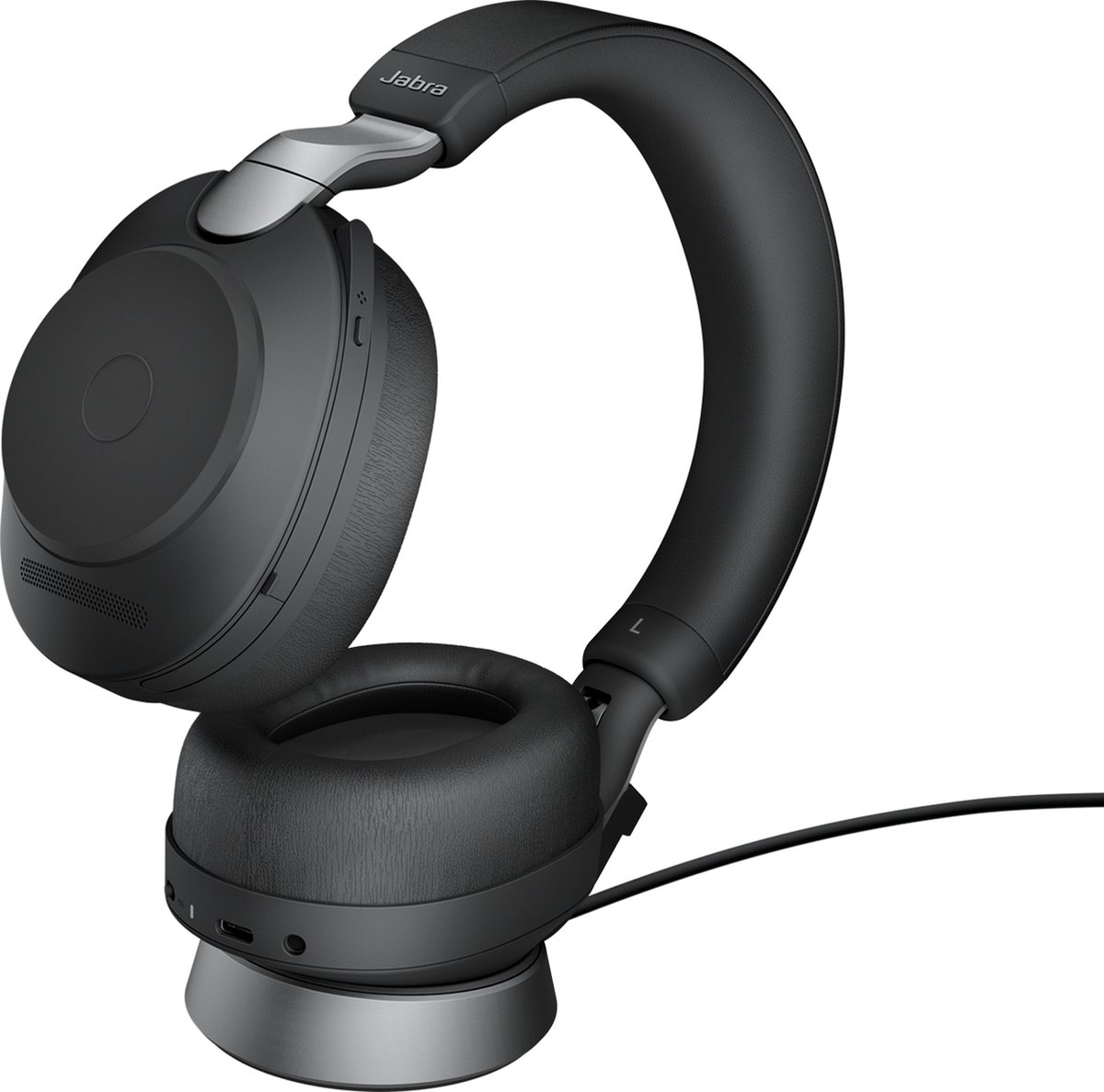 Jabra Evolve2 85 HS+Stand UC Stereo Blck - Zwart