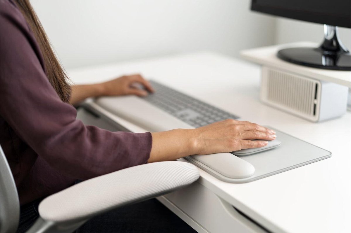 Kensington ErgoSoft Muismat met Polssteun - Grijs