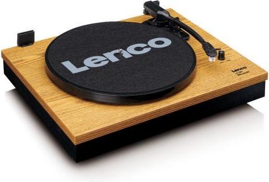 Lenco LS-300 - PLATENSPELER INCL TWEE EXTERNE SPEAKERS - RIEMAANDRIJVING - BLUETOOTH - Bruin