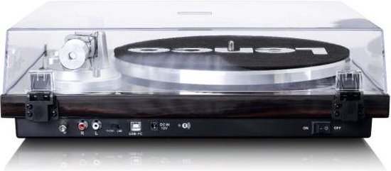 Lenco LBT-188 Draaitafel met riemaandrijving Walnoot - Bruin