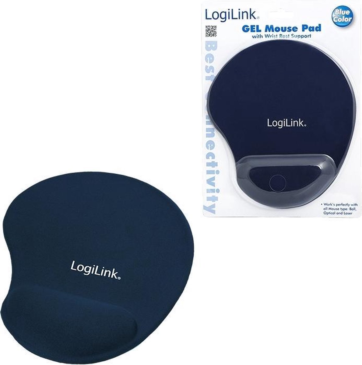 LogiLink ID0027B muismat - Blauw