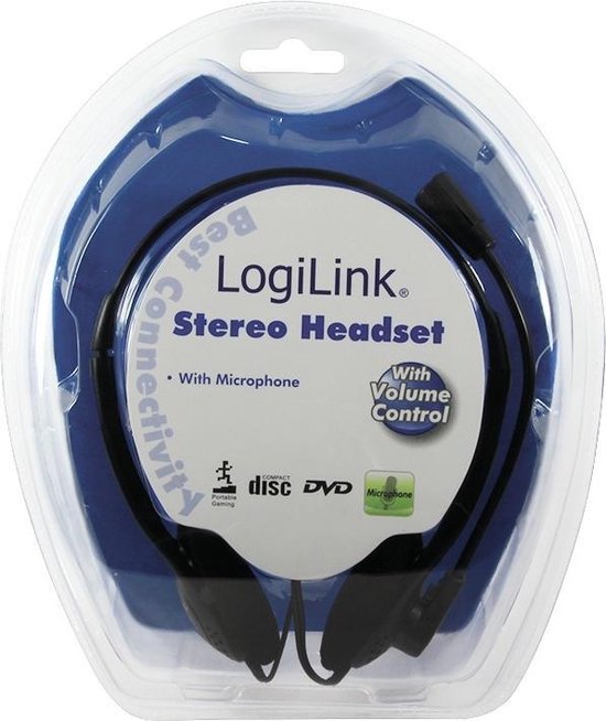 LogiLink Stereo Headset Earphones with Microphone - [HS0001]