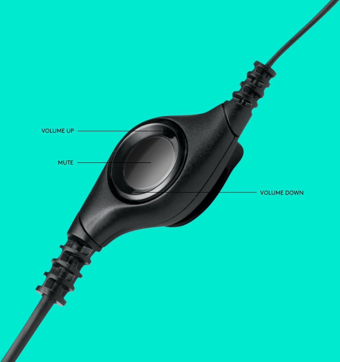 Logitech H390 Stereo USB-A Headset - Zwart