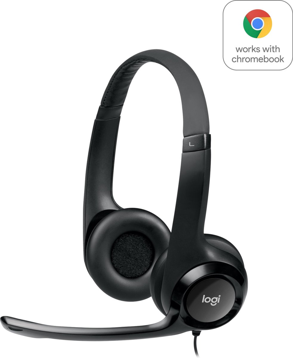 Logitech H390 Stereo USB-A Headset - Zwart