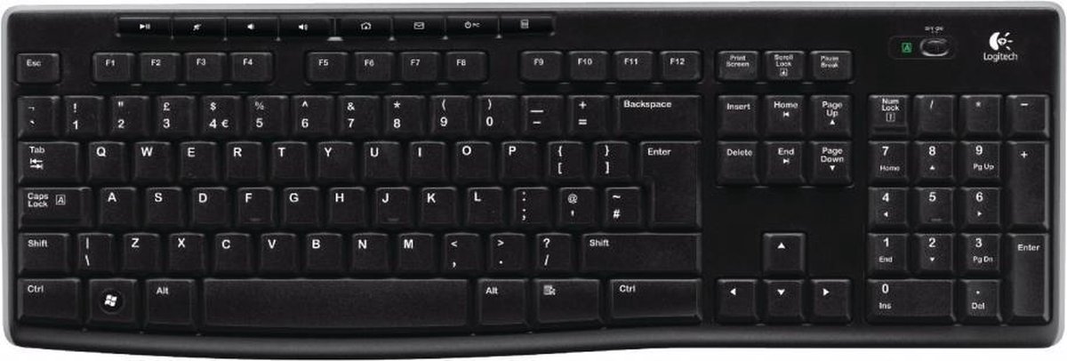 Logitech K270 Draadloos Toetsenbord QWERTY - Zwart