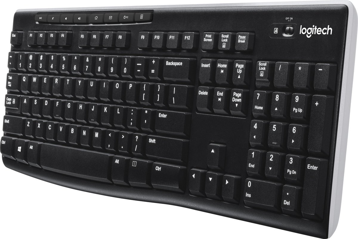 Logitech K270 Draadloos Toetsenbord QWERTY - Zwart