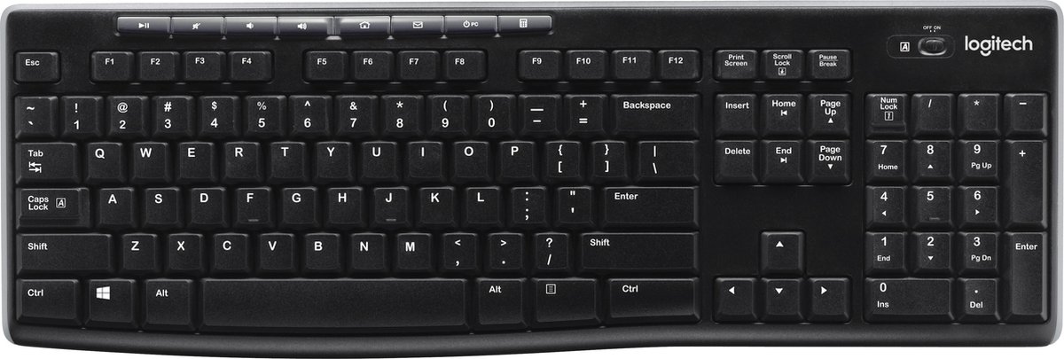 Logitech K270 Draadloos Toetsenbord QWERTY - Zwart