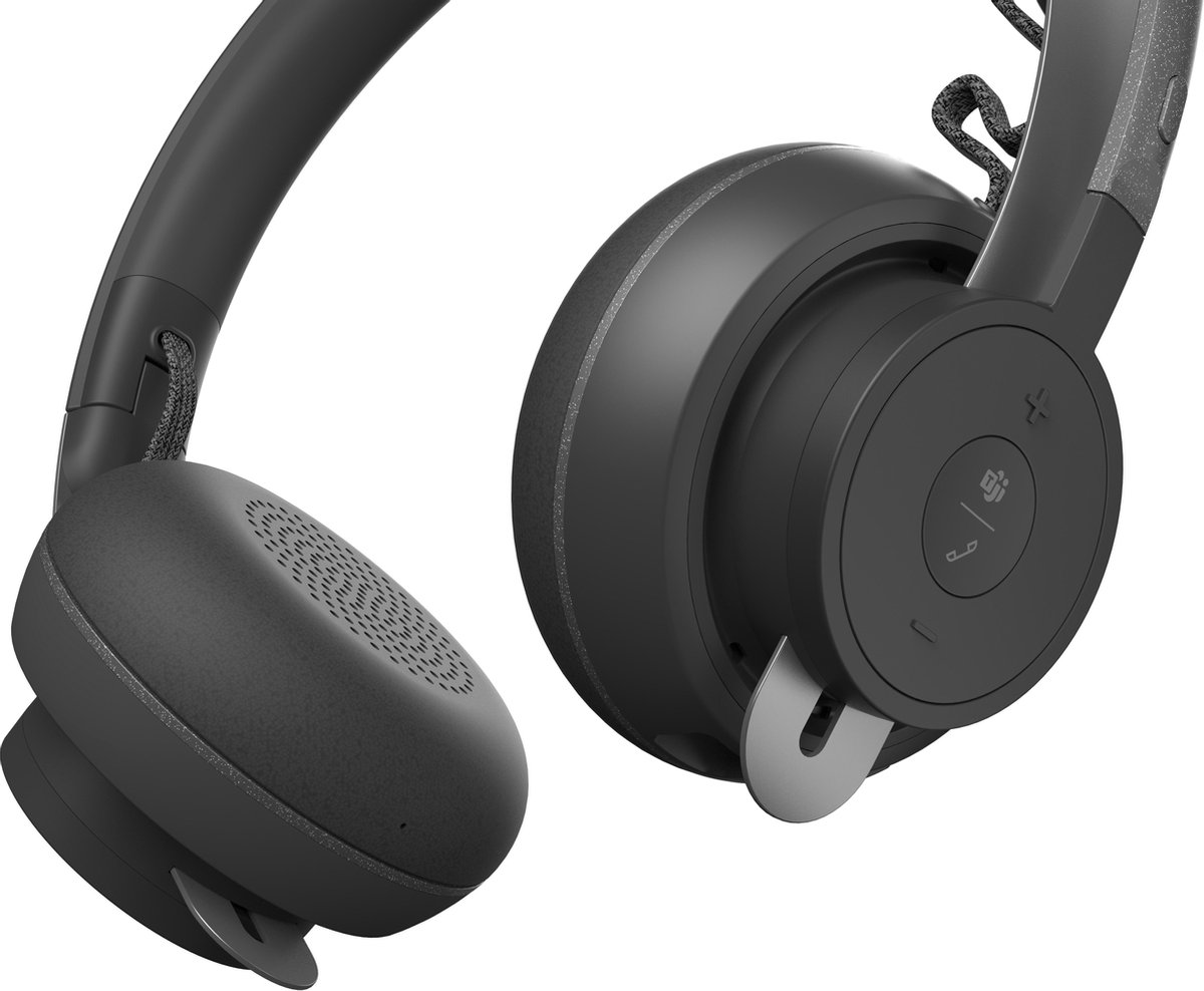 Logitech Zone Teams Draadloze Office Headset - Zwart