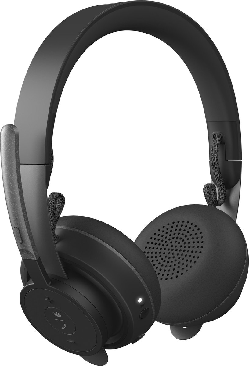 Logitech Zone Teams Draadloze Office Headset - Zwart