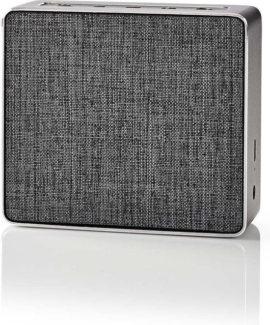 Nedis Luidspreker met Bluetooth® | 15 W | Metal design | Gunmetal - Grijs