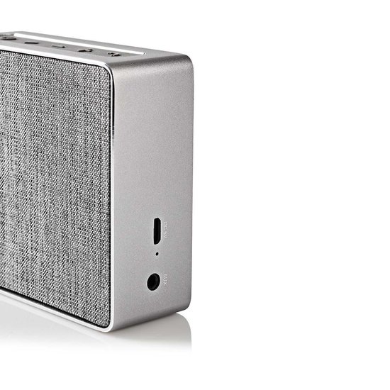 Nedis Luidspreker met Bluetooth® | 15 W | Metal design | Gunmetal - Grijs