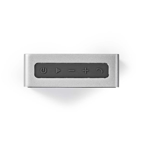 Nedis Luidspreker met Bluetooth® | 15 W | Metal design | Gunmetal - Grijs