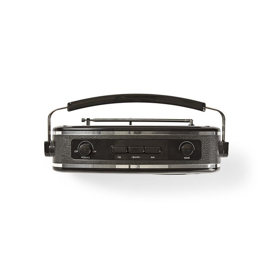 Nedis FM-radio | 4,5 W | Draaggreep | | - Zwart