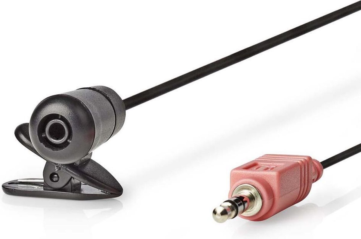 Nedis Bedrade Microfoon | Clip-On | 3,5 mm | - Zwart