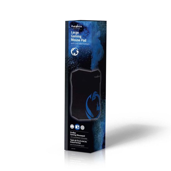 Nedis Gaming-Muismat | Antislip en Waterbestendige Onderkant | 287 x 244 mm - Zwart