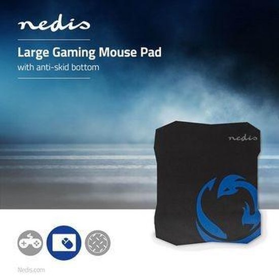 Nedis Gaming-Muismat | Antislip en Waterbestendige Onderkant | 287 x 244 mm - Zwart