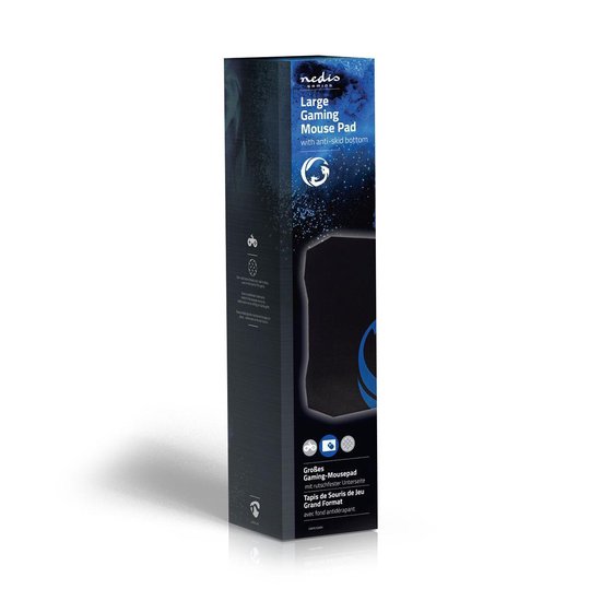 Nedis Gaming-Muismat | Antislip en Waterbestendige Onderkant | 287 x 244 mm - Zwart