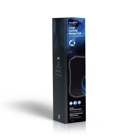 Nedis Gaming-Muismat | Antislip en Waterbestendige Onderkant | 287 x 244 mm - Zwart