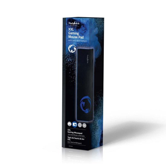 Nedis Gaming-Muismat | Antislip en Waterbestendige Onderkant | 920 x 294mm - Zwart