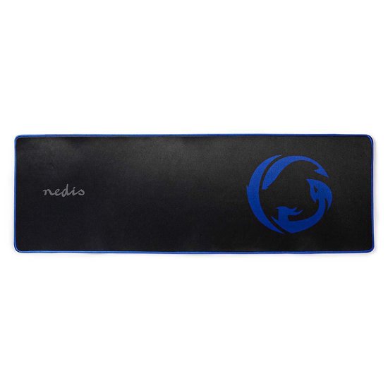 Nedis Gaming-Muismat | Antislip en Waterbestendige Onderkant | 920 x 294mm - Zwart