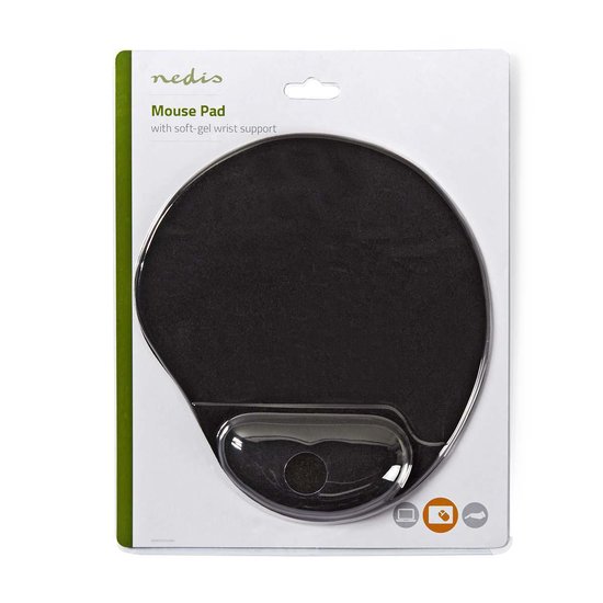 Nedis Muismat | Gel | - Zwart